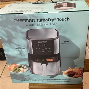 Chefman TurboFry Touch 6-Quart Digital Air Fryer - Stainless Steel